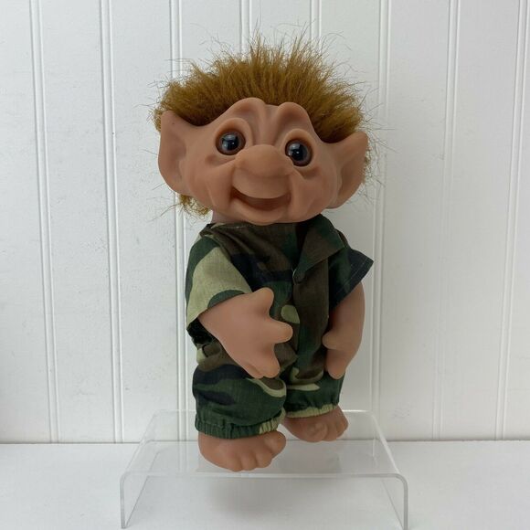 Army Troll Lot (3) 2-Thomas Dam 9” Soldier Trolls 604 - 1 Russ 5” Soldier Troll - Picture 2 of 12